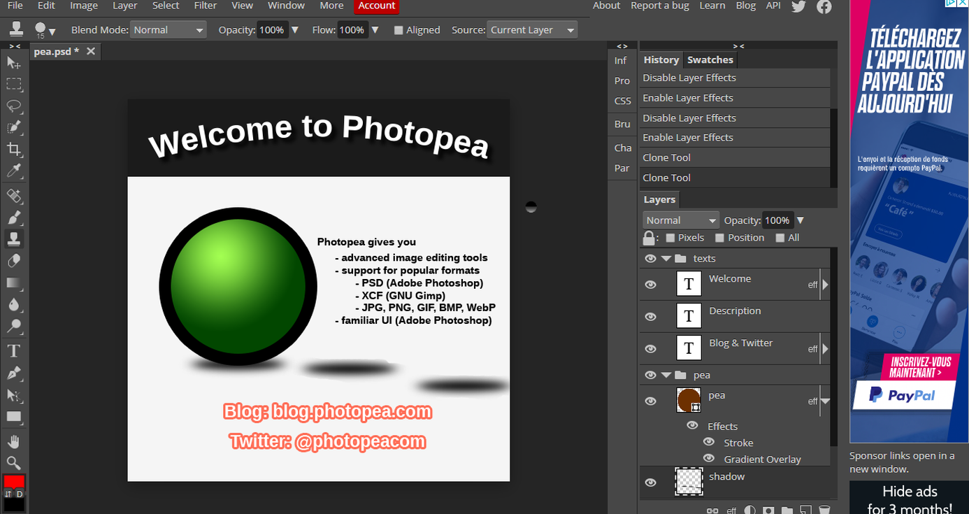 Photopea : un Photoshop entièrement gratuit sur le Web!